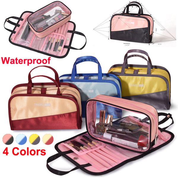 Nouveau sac de maquillage coréen organisateur de rangement sacs à cosmétiques sous-vêtements sac de lavage grande capacité pochette de toilette de voyage sacs de pinceau de maquillage imperméables