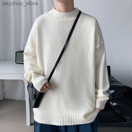 Nouveau style coréen hommes pulls à col roulé mode Slim Fit pull hommes tricots de style décontracté pulls mâle solide pulls à col roulé Q230831