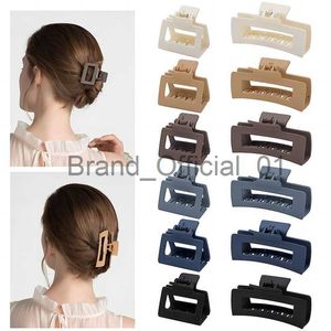 Nouvelles femmes coréennes filles pinces à cheveux en plastique pinces à cheveux chapeaux grande taille épingle à cheveux crabe barrette mode accessoires de cheveux ornement x0817