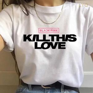 T-shirt Kpop coréen pour hommes et femmes, imprimé ATEEZ, à la mode, surdimensionné, Streetwear, graphique, Harajuku, vêtements pour filles