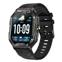 Nieuwe KR82 Smartwatch AI Voice Bluetooth Call Hartslag Hartslag Bloeddruk Hoogte Druk Kompas Beweging