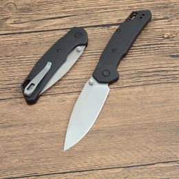 Nouveau KS 2037 Couteau pliant assisté D2 Stone Wash Drop Point Blade GFN Poignée Camping en plein air Randonnée EDC Couteaux de dossier de poche avec boîte de vente au détail