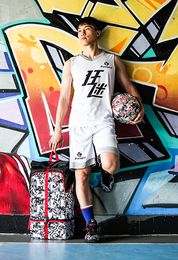 Nieuwe Kuangmi Graffiti Basketbalzak Mode Sport Rugzak Mannelijke Studenten Training Multifunctionele Grote Capaciteit