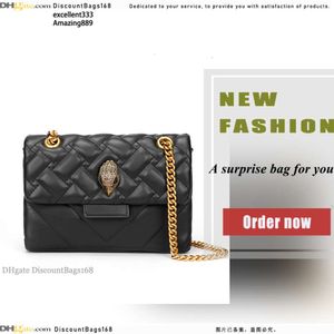 Nieuwe Kurt Geiger Designer Tas Treasure-G Top Luxe Heren Tas Splice Gouden Ketting Metalen Bord Strepen Messenger Echt Leer Leather1