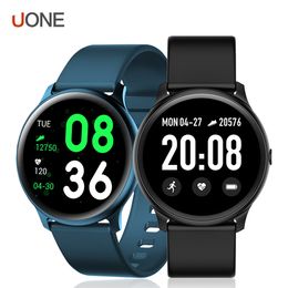 Nieuwe KW19 Smart Watch Bracelet Band Tracker Touch 1,3 inch scherm Meerdere sportmodi Hartslagmonitoring voor Samsung -smartphone