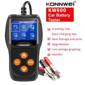 Nouveau testeur de batterie de voiture KW600 100 à 2000CCA outil de batterie 12 volts pour voiture 12 V démarrage rapide diagnostic de charge outil de diagnostic de démarrage