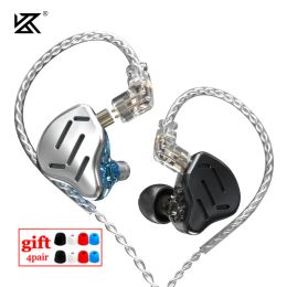 Nouveau kz zax 7ba 1dd 16 unités Hifi Bass in Ear Monitor Technology Elecphones Améliez les écouteurs de bruit de casquets ZSX ASX ASF