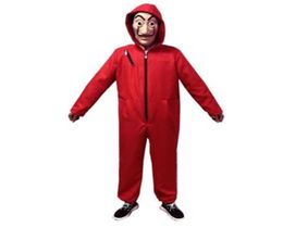 Nieuw La Casa de Papel Jumpsuits Salvador Dali Cosplay kostuum Salvador Dali Cosplay Movie Kostuummasker Halloween Clothing S3XL3239422