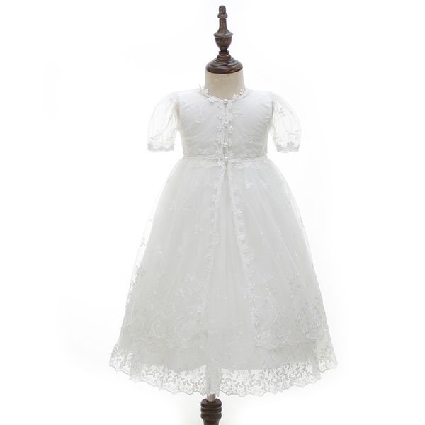 Robe en dentelle pour petites filles, robes de fête et de mariage, de baptême, tenues de 1er et 2ème anniversaire, nouvelle collection, B113