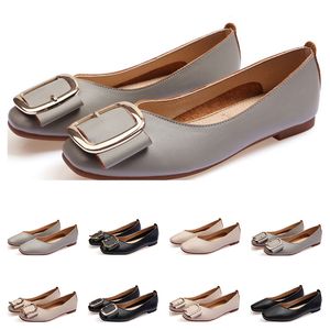 Nouvelles dames chaussures plates lager taille 33-43 femmes fille en cuir Nude noir gris Nouvel arrival de travail robe de soirée de mariage chaussures trois