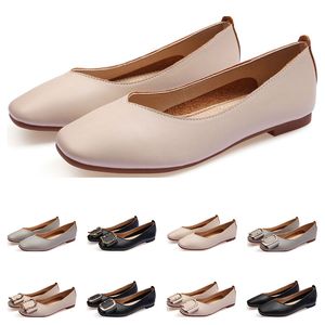 Nouvelles dames chaussures plates lager taille 33-43 femmes fille cuir nu noir gris nouvel arrivel travail robe de soirée de mariage chaussures quatorze