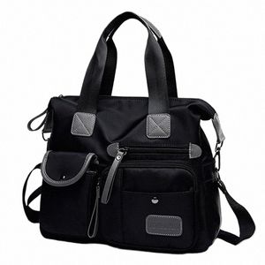 Nouveau sac fourre-tout pour dames Fi Nyl imperméable à l'épaule décontractée sac momie grande capacité sacs menger J8rr #