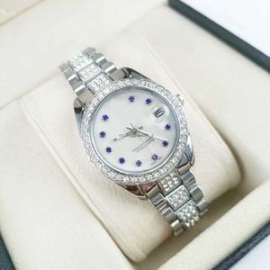 Nieuwe Lao Jia dezelfde stijl dames diamant ingelegd horloge modieuze en veelzijdige gekleurde armband kwarts