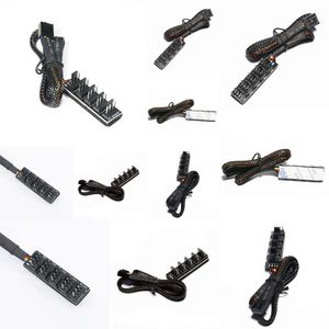 Nieuwe Laptop Adapters Opladers 40 cm 1 tot 5 4-pins PWM Fan CPU Hub Computer PC Behuizing Chasis Koeler Power Verlengkabel Splitter Adapter Controller