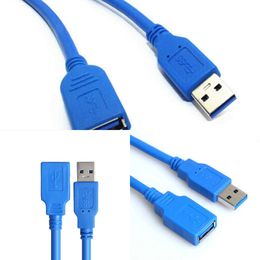 Nouveaux adaptateurs pour ordinateur portable chargeurs USB 3.0 A mâle AM vers USB 3.0 A femelle AF USB3.0 câble d'extension 0.5m 1m 1.5m 3m 5m 1ft 2ft 3ft 5ft 6ft 10ft 3 5 mètres