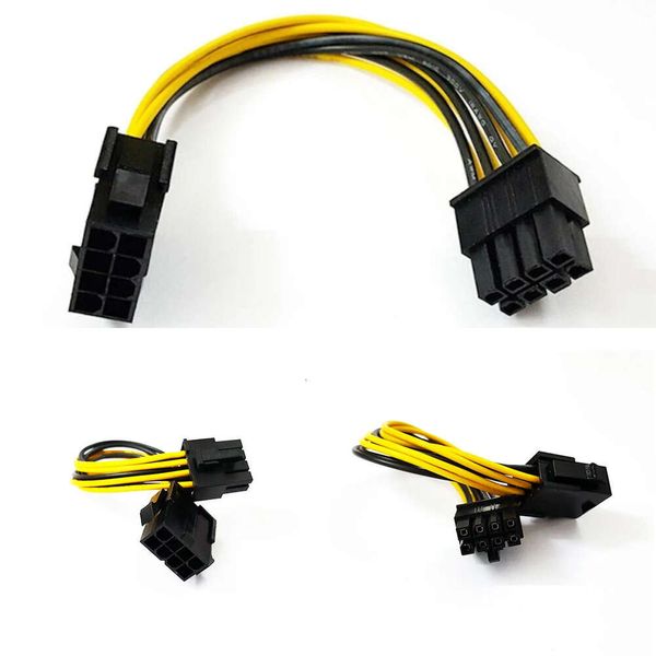 Nuevos adaptadores para computadora portátil Adaptador de cargadores PCI-E CPU EPS 8 pines a tarjeta gráfica dual 8P Power Splitter para minería Tarjeta de video Gpu para cable de extensión vertical