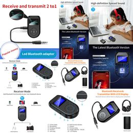 Nuevos adaptadores para computadora portátil Cargadores Bluetooth 5.0 Transmisor Receptor Conector de 3,5 mm Adaptador inalámbrico de audio auxiliar para PC TV Auriculares Coche Bluetooth 5 0 Receptor