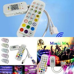 Nouveaux adaptateurs pour ordinateur portable, chargeurs, contrôleur Bluetooth avec télécommande IR 24 touches pour bande LED 12V 5050, lumière LED, Microphone de musique, dispositif intelligent pour rétroéclairage de fête