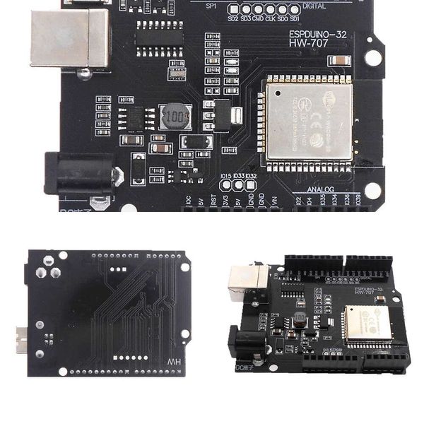 Nuevos adaptadores para portátiles Cargadores Placa de desarrollo ESP32 puerto serie WiFi Bluetooth Ethernet IoT transceptor de transmisión de mapas inalámbrico ESPDUINO-32 ESP-WROOM-32