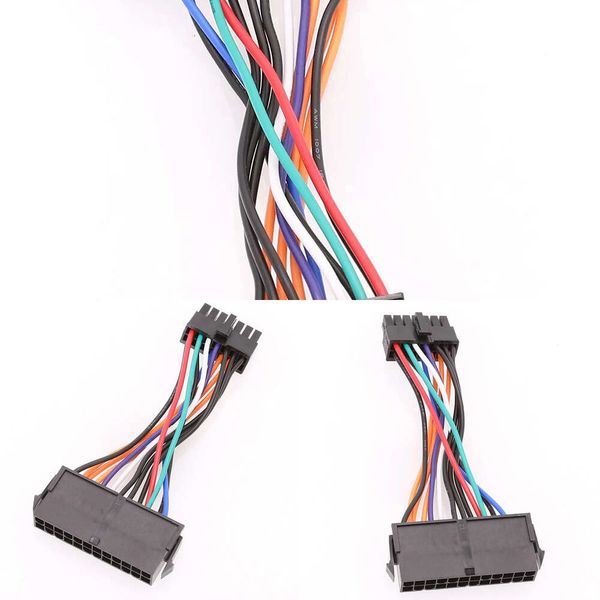 Nuevos adaptadores para computadora portátil, cargadores, cable de fuente de alimentación ATX de 24 pines a 14 pines, cable de 24p a 14p 18AWG para placa base Lenovo Q77 B75 A75 Q75 H81 F19808