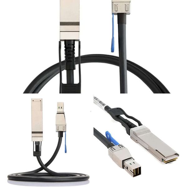 Nouveaux adaptateurs pour ordinateur portable chargeurs MINI SAS HD SFF-8644 à QSFP H3C 40G à 8644 serveur ligne de connexion haute vitesse câble de données de serveur 0.5M 1M