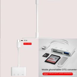 Nuevos adaptadores de computadora portátil Chargers Tipo-C Adaptador TF CF SD Memory Card Reader OTG Writer Flash USB-C para iPad Pro Huawei para MacBook USB Tipo C Cardreador