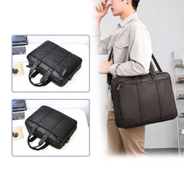 Nouvelle pochette d'ordinateur sac à bandoulière grande capacité ordinateur portable étui fichier sac hommes porte-documents 231015