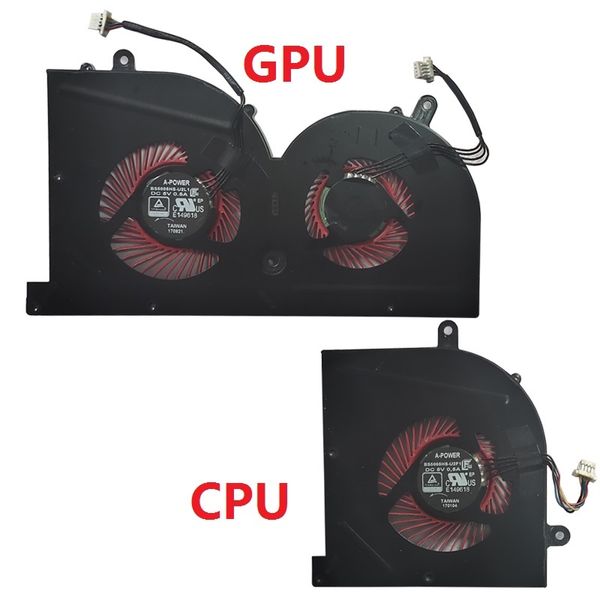 Nuevo ventilador de refrigeración para cpu portátil MSI GS63VR GS63 GS73 GS73VR MS-17B1 Stealth Pro CPU BS5005HS-U2F1 GPU BS5005HS-U2L1 enfriador