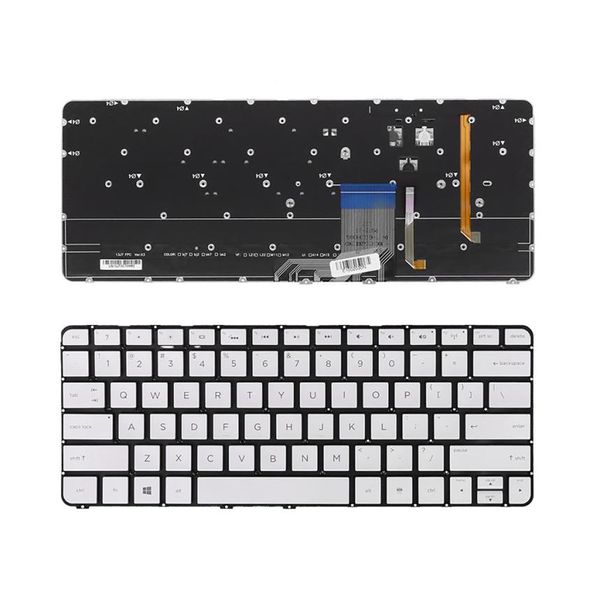 Nouveau clavier d'ordinateur portable pour HP Spectre 13-3000 13T-3000 série rétro-éclairé US mise en page réparation Keyboard3292