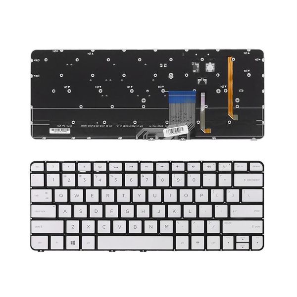 Nouveau clavier d'ordinateur portable pour HP Spectre 13-3000 13T-3000 série rétro-éclairé US Layout réparation Keyboard2953