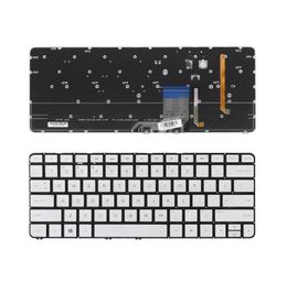 Nouveau clavier pour ordinateur portable pour HP Spectre 133000 13t3000 Série Backlit US Layout Repair Keyboard 267F9318621