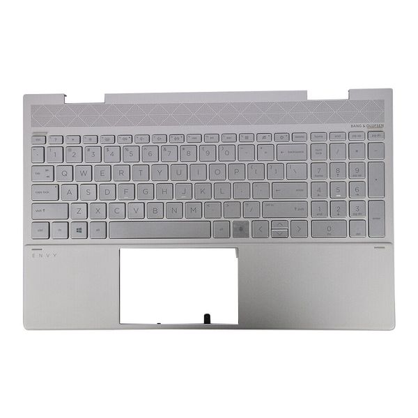 Coque supérieure pour ordinateur portable HP ENVY X360 15-ED TPN-C149, avec clavier à empreintes digitales et rétro-éclairé, nouveau, L93226-001