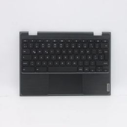Nouvel ordinateur portable Upper Case C-Cover Palmrest avec clavier 5CB0Z21479 5CB0Z21486 5CB0Z21474 pour Lenovo Chromebook 100E 82CD Spa