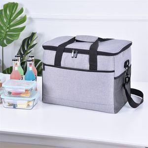 Nieuwe isolatie met grote capaciteit Oxford doek waterdichte ijspak auto isolatie buiten picknick barbecue lunchbox Bag 201015