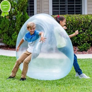 Nuevos juguetes grandes para niños al aire libre, bola de burbujas llena de agua y aire suave, globo inflable, juego de fiesta divertido, fiesta en la piscina inflable de verano