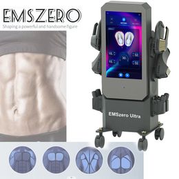 Nueva pantalla grande EMSZERO Hi-emta 4 manijas con RF Ems Slim Emslim Neo RF máquina para esculpir músculos y reducir grasa