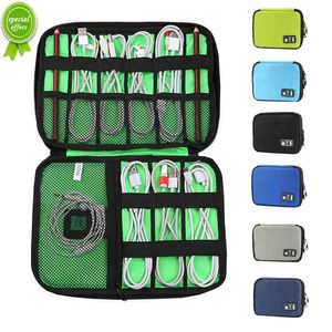 Nieuwe Grote Usb-kabel Oortelefoon Opbergtas Schokbestendig Flash Drive Organizer Digitale Gadget Houder Reizen Mobiele Telefoon Mobiele Oplader Case