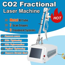 Nouvelle machine d'élimination au laser CO2, resurfaçage de la peau, cicatrices, vergetures, pigmentation des rides, retrait du serrage vaginal, équipement de tube RF en métal, usage domestique pour salon