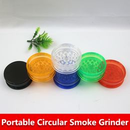 Nieuwe Roken Accessoires Plastic Kruid Crusher Slijpmachines 3 Onderdelen 40mm 60mm Tabak Acryl Grinder Voor Roker