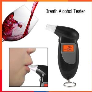 Nouvel écran LCD testeur d'alcool numérique alerte de police professionnelle testeur d'alcool respiratoire dispositif alcootest analyseur détecteur test DF