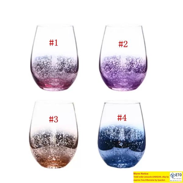 Nouveau verre à œuf à œuf à œuf à vins à vin moderne grande capacité ion-en-ciel arc-en-ciel de salon de ménage transparent artisanat