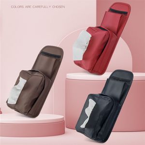 Leather Car Organizer Car Seat Side Hanging Storage Bag Driving Seat Side Tissue Box Pocket Universal Phone Card Holder Organizer Accessories