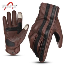 Nouveau cuir mâle racing gants tout-terrain vélo chevalier gants moto plein doigt gants cyclisme anti-chute gants étanche 2 262I
