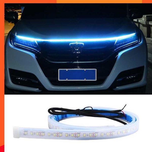 Nouveau Led voiture capot lumières universel phare bande Flexible voiture décoratif atmosphère lampes DRL Auto feux diurnes 12V