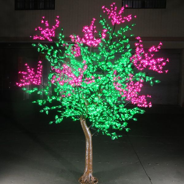 Nouveau LED lumière de noël cerisier fleur arbre 1920 pièces ampoule LED 2.5m hauteur utilisation intérieure ou extérieure livraison gratuite