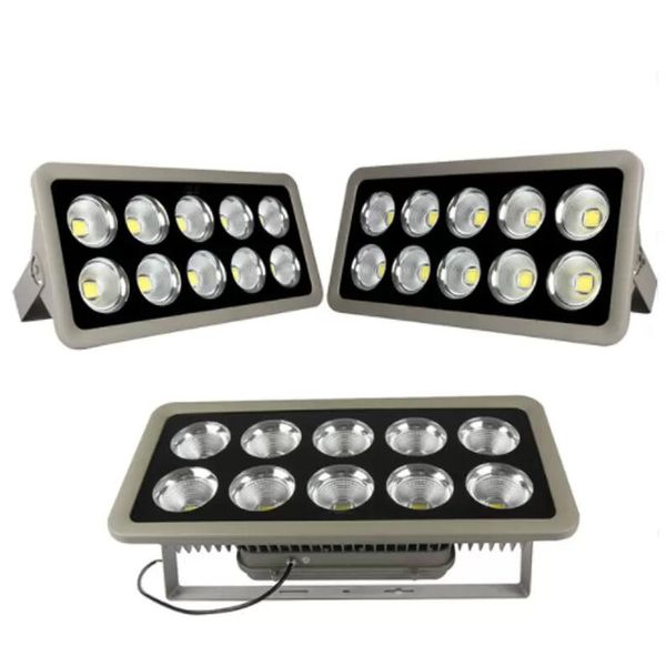 Éclairage LED AC 85-265 V COB 200 W 300 W 400 W 500 W réflecteur éclairage d'inondation projecteur étanche lampe de jardin extérieure