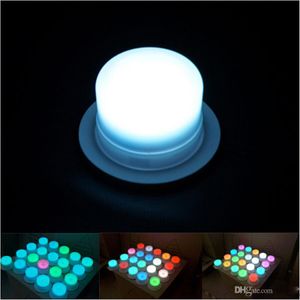 Nouveau LED meubles éclairage batterie LED rechargeable ampoule RGB télécommande étanche IP68 piscine lumières