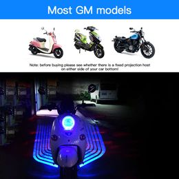 Nouvelles lampes LED Porte de bienvenue avec l'aimable autorisation avec le projecteur Angels Wing LED Tapon de gluche pour la moto