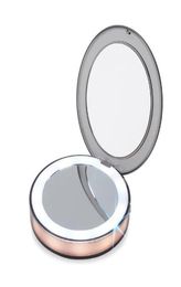 Nouveau miroir de maquillage LED éclairé 3x Migroir de maquillage de détection de voyages compacts Magniture compacte Sk884000151
