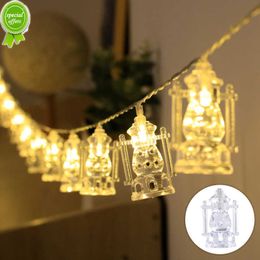 NIEUW LED Moslimlichten Castle Hangende hanger Ramadan Decoratie 2023 Eid Mubarak Decor voor Home Islam Party Supplies Eid Kareem